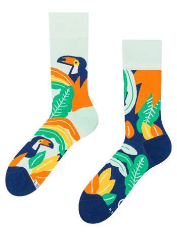 Regular Socks Toucan & Leaves