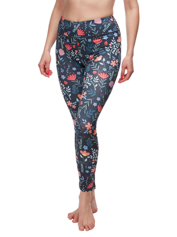 Gym Leggings Garden Flowers