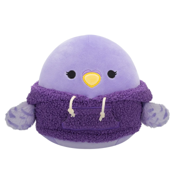 Squishmallows Anoushka the Parakeet with Woolly Hoodie, 20 cm