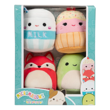 Squishmallows Micromallows 4-Pack - Fifi, Henry, Melly, Clara