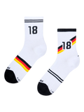 Ribbed Mid Calf Socks German Football Legend