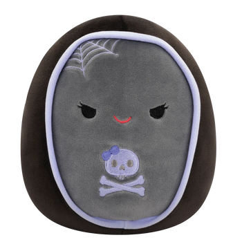 Squishmallows Julianne - Grey and Purple Coffin with Mischievous Eyes, 20 cm