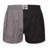 Grey & Black Men's Boxer Shorts