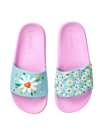 Kids' Slides Hearts & Daisies