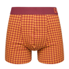 Burgundy & Yellow Men's Patterned Trunks