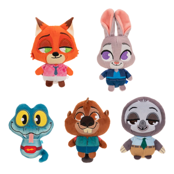 Zootopia plush toy- 5 Pack, 8 cm