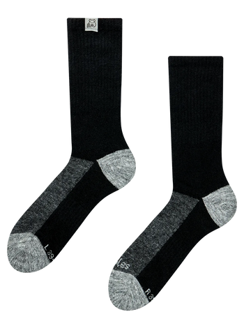 Black & Grey Alpaca Socks