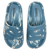 Dark Teal Marble Women's Platform Slides