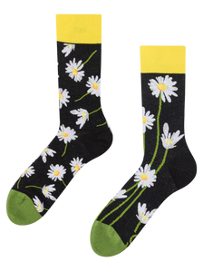 Regular Socks Daisies at Night