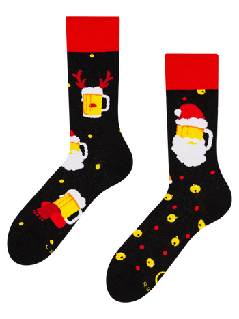 Regular Socks Beer Santa