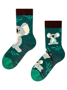 Kids' Non-slip Socks Koala & Leaves