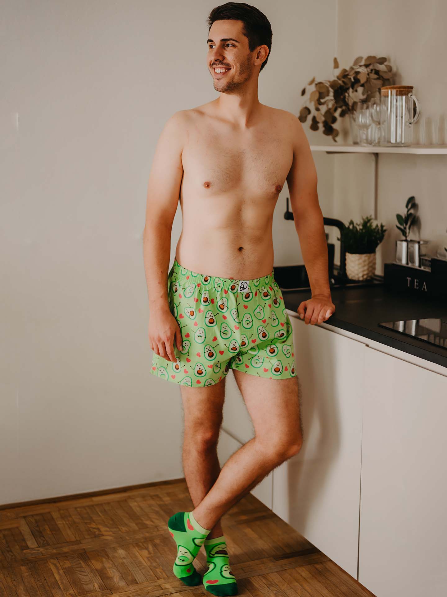 Men's Boxer Shorts Avocado Love