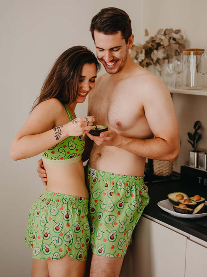 Men's Boxer Shorts Avocado Love