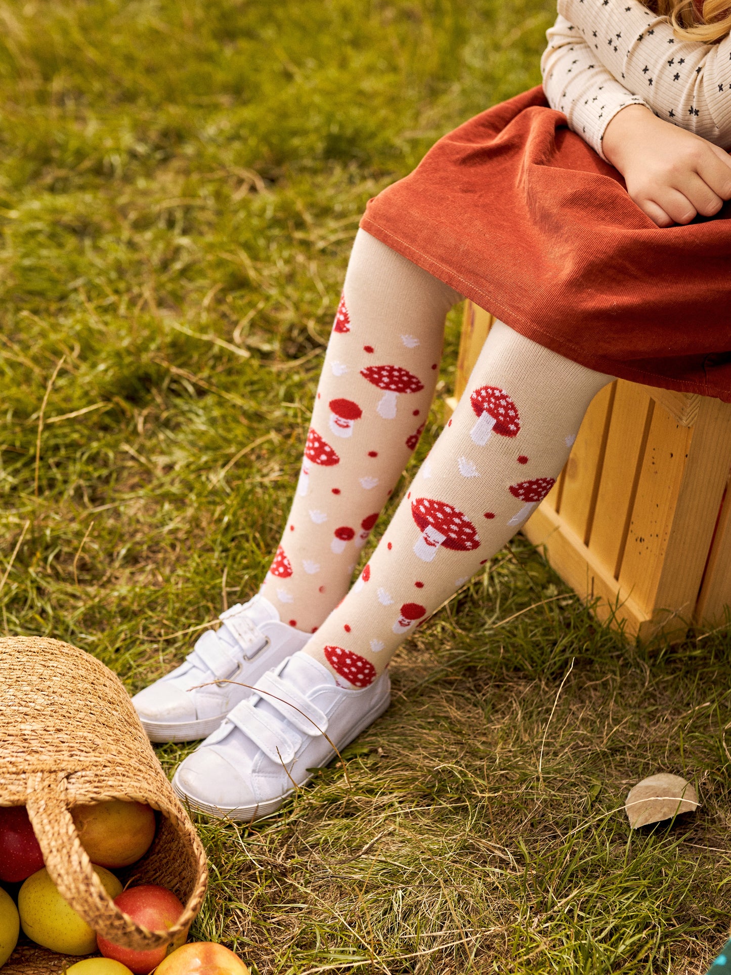 Kids' Tights Cheerful Toadstools