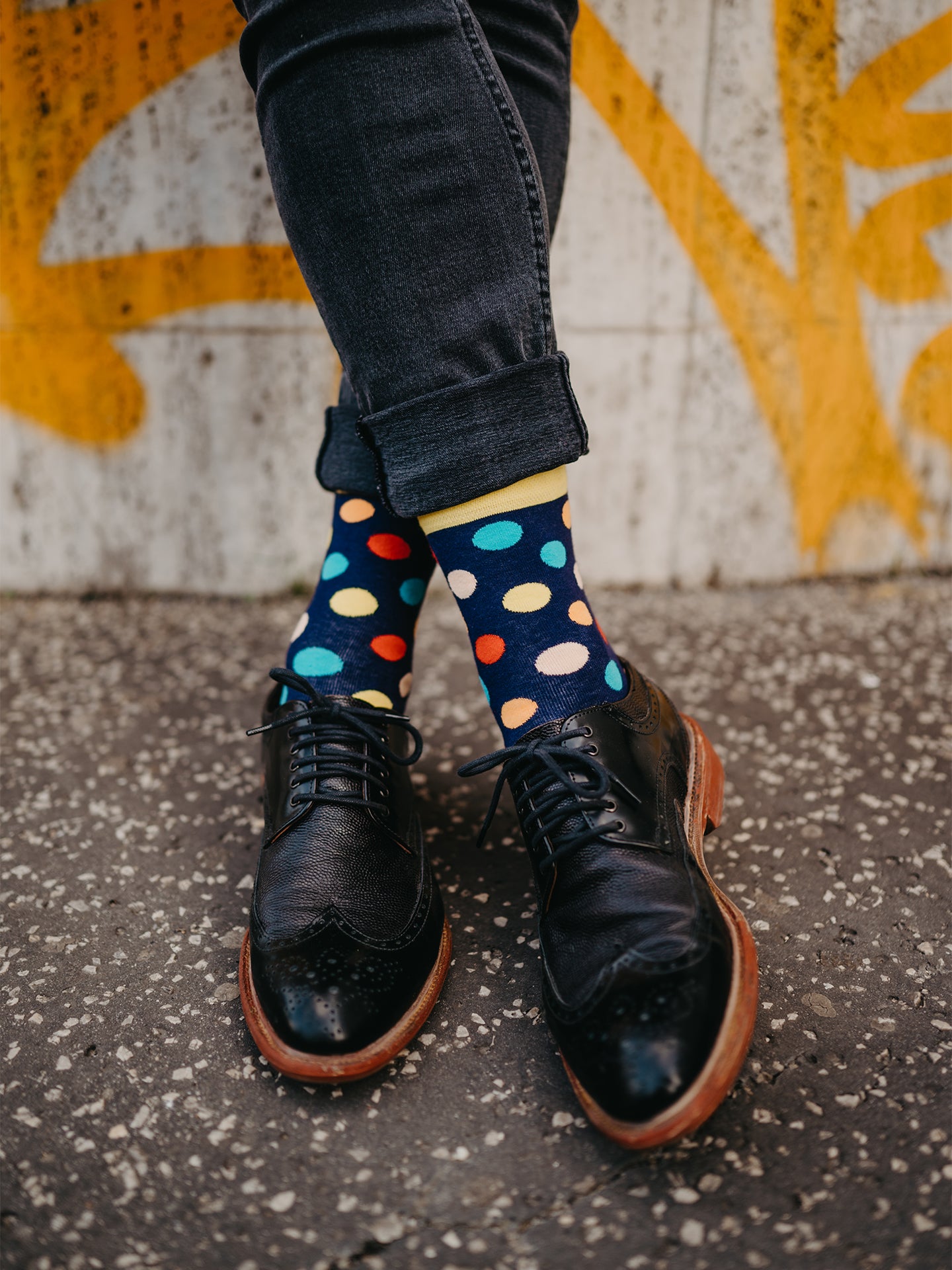 Regular Socks Colorful Dots