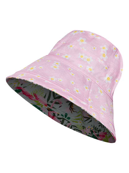 Women's Bucket Hat Tropical Flamingo