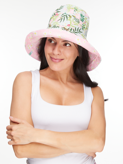 Women's Bucket Hat Tropical Flamingo