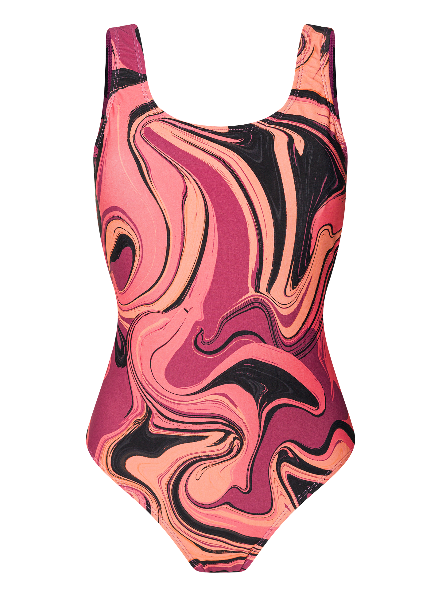 Women's One-Piece Swimsuit Liquid Colors