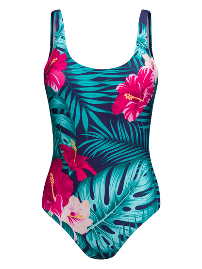 One-piece Swimsuit Tropical Paradise