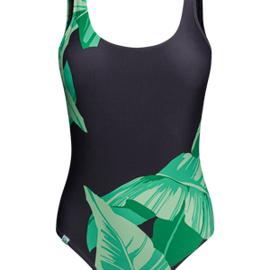 One-piece Swimsuit Banana Leaves