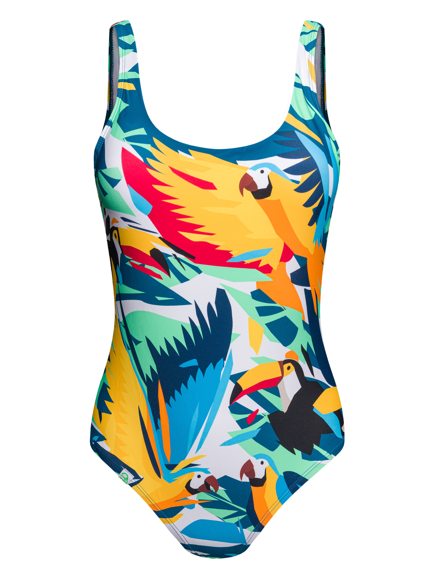 One-piece Swimsuit Tropical Birds