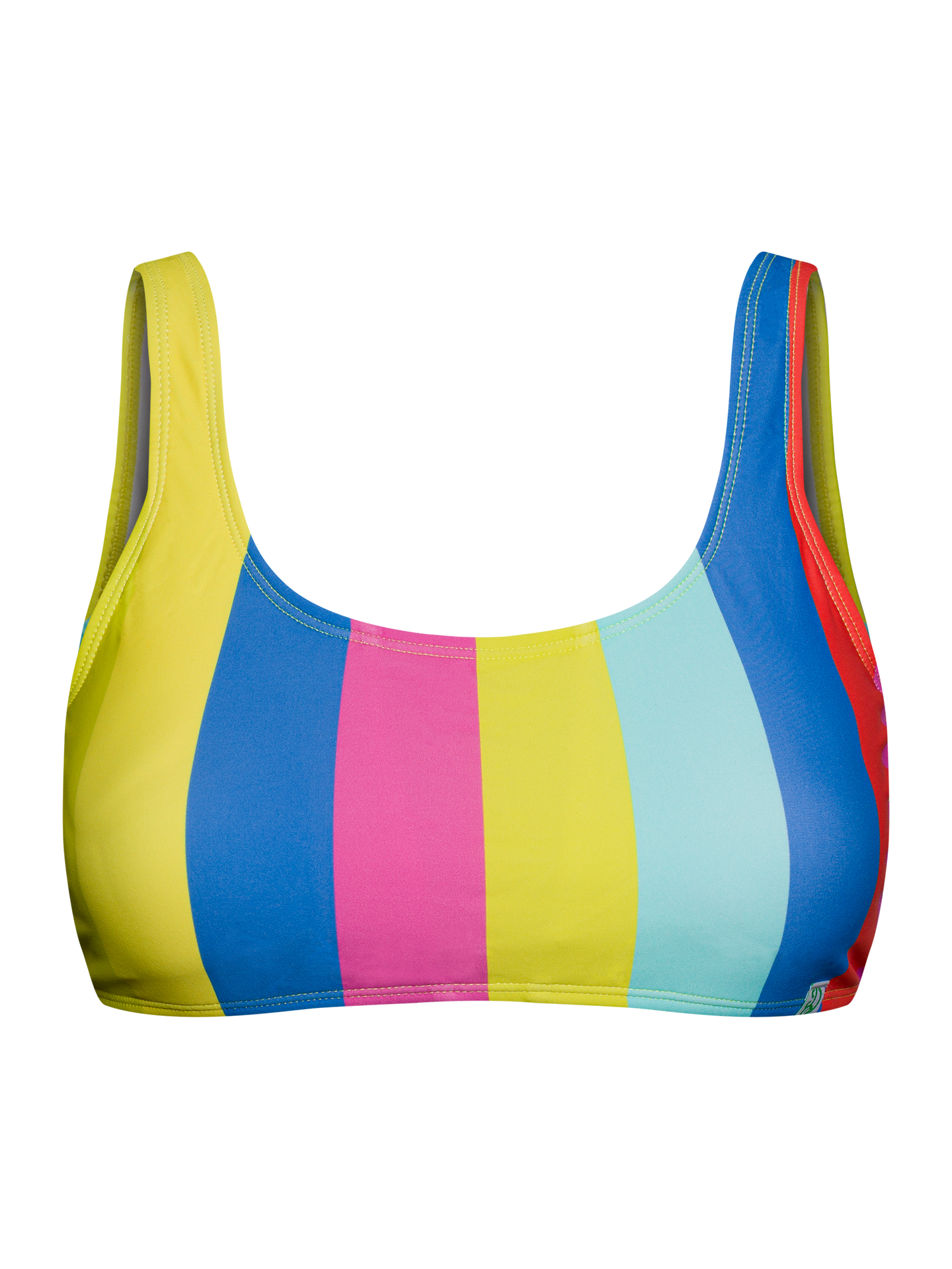 Sporty Bikini Top Summer Stripes