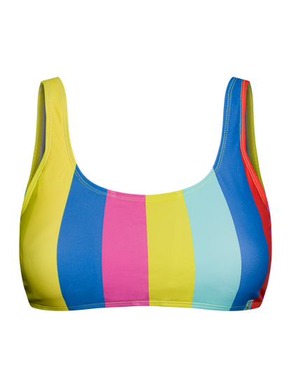 Sporty Bikini Top Summer Stripes