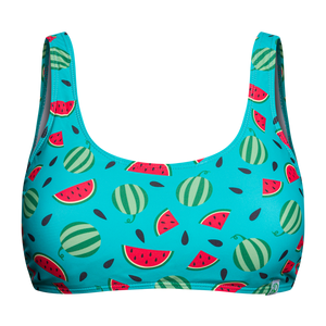 Sporty Bikini Top Watermelon Season