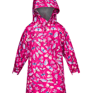 Kids' Raincoat Pink Butterflies