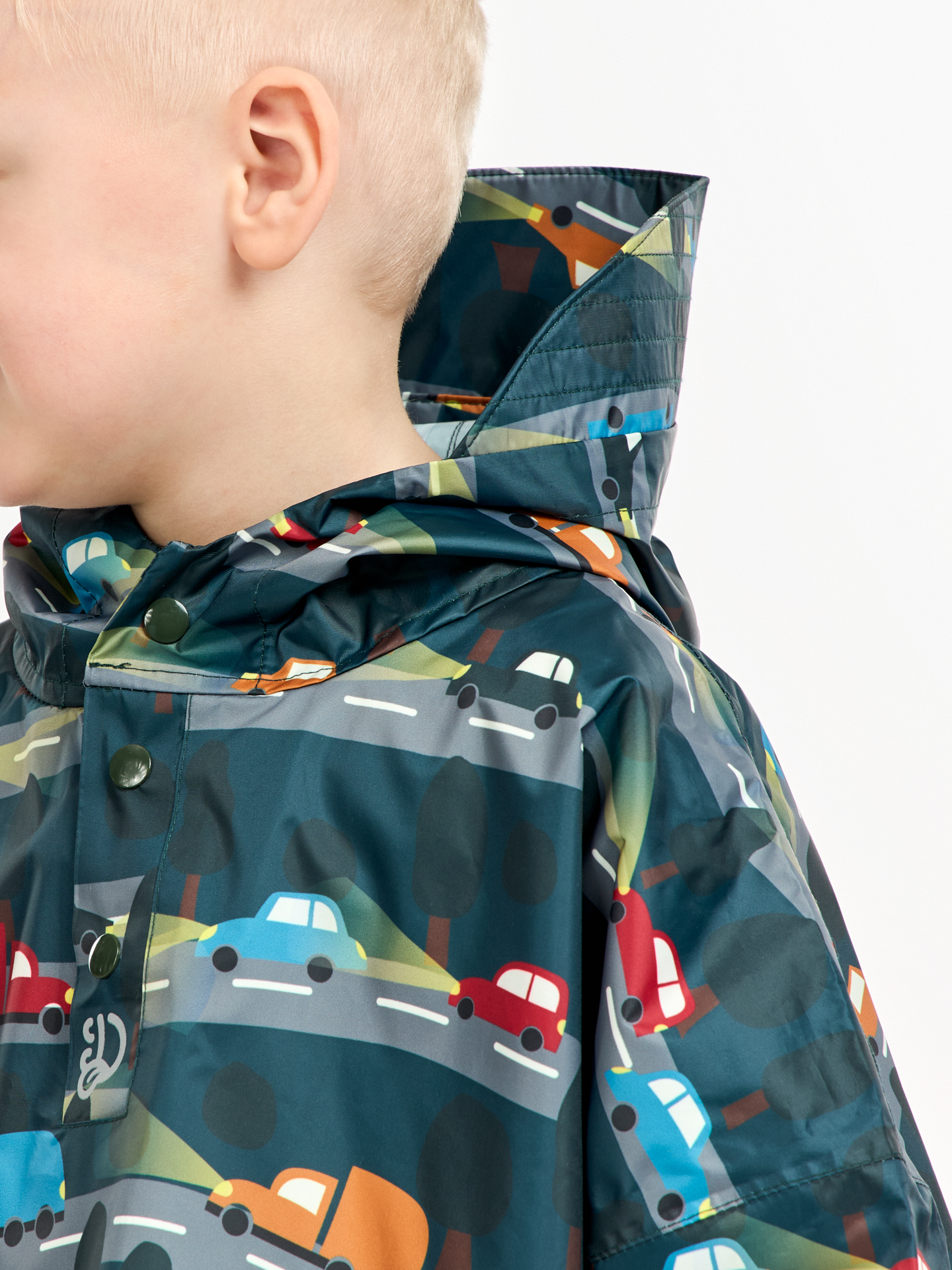 Kids' Raincoat Night Cars