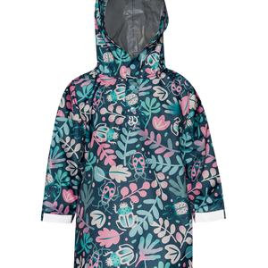 Kids' Raincoat Leaves & Bugs