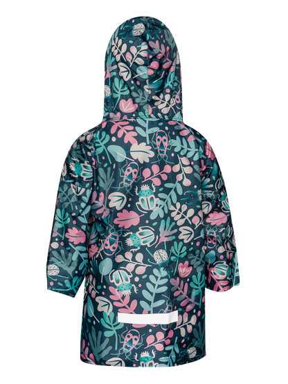 Kids' Raincoat Leaves & Bugs