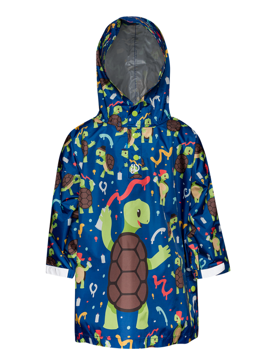 Kids' Raincoat Turtle the Artist