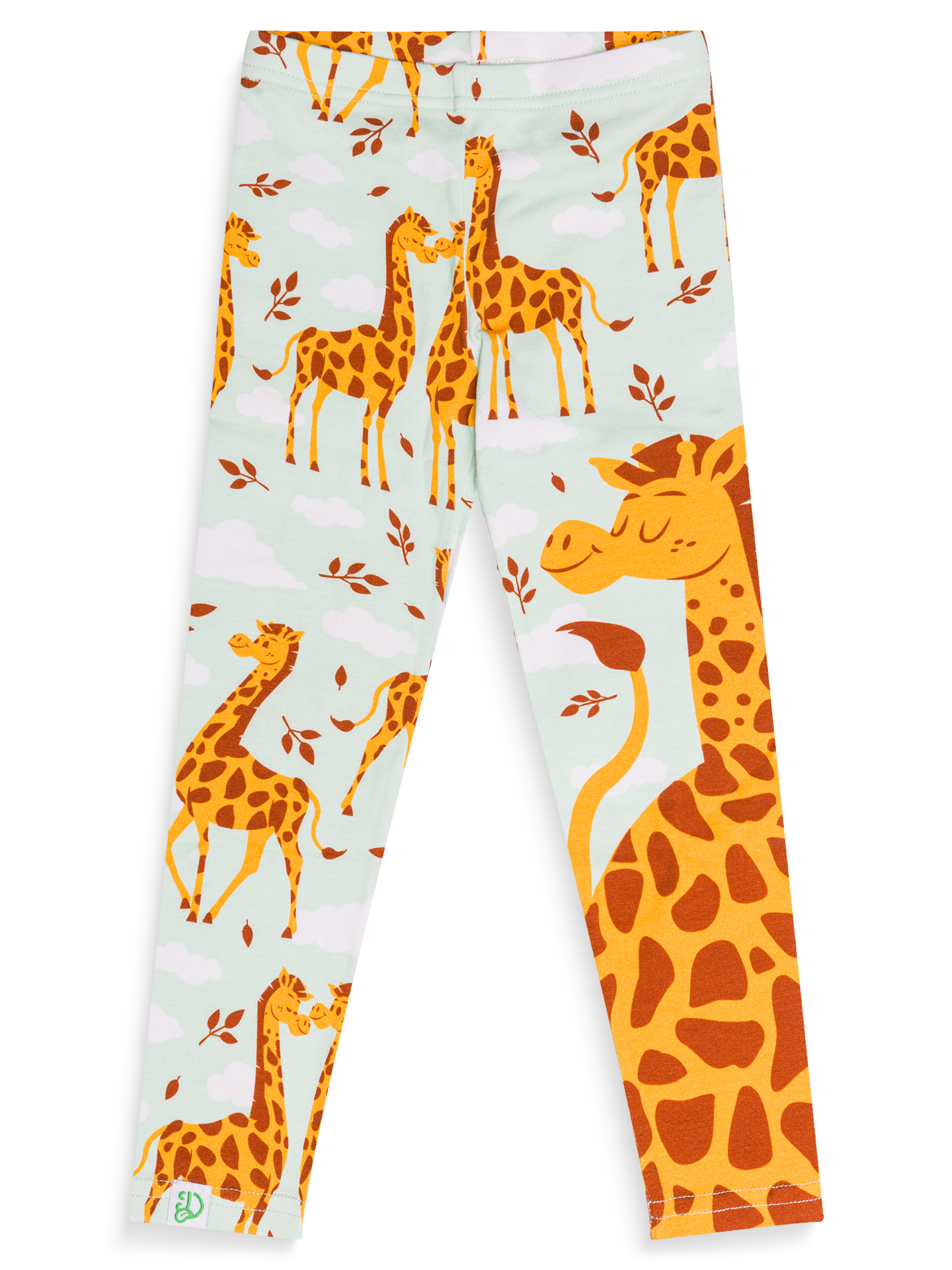 Kids' Cotton Leggings Giraffes in Love