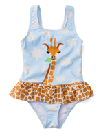 Girls' Swimsuit Cute Giraffe