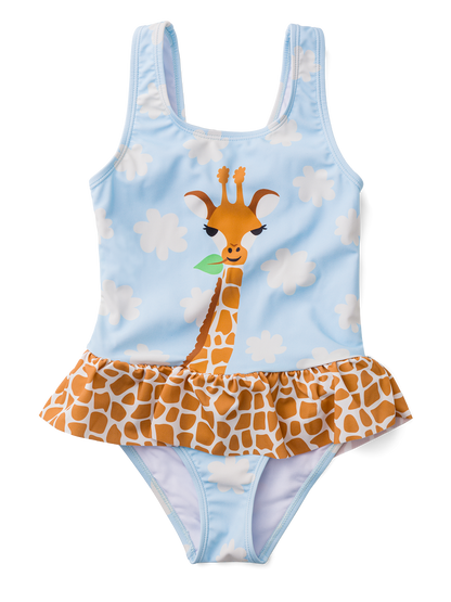 Girls' Swimsuit Cute Giraffe