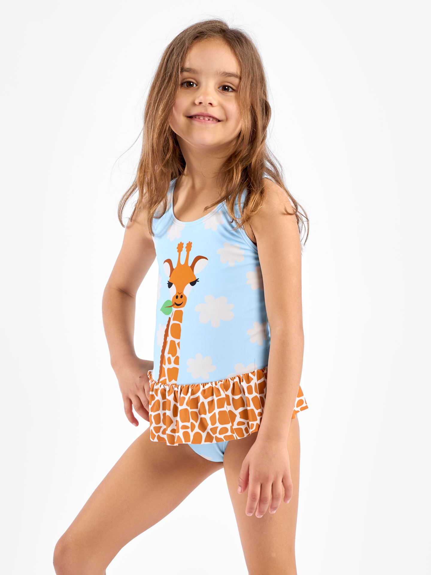 Girls' Swimsuit Cute Giraffe