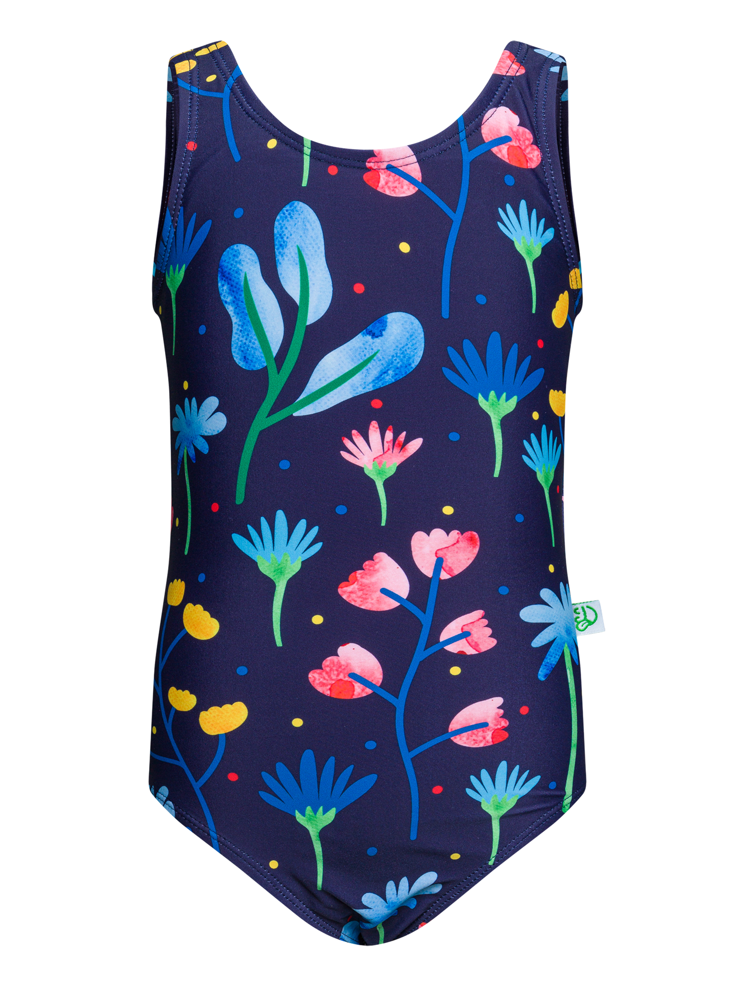 Girls' Swimsuit Aquarelle Flowers