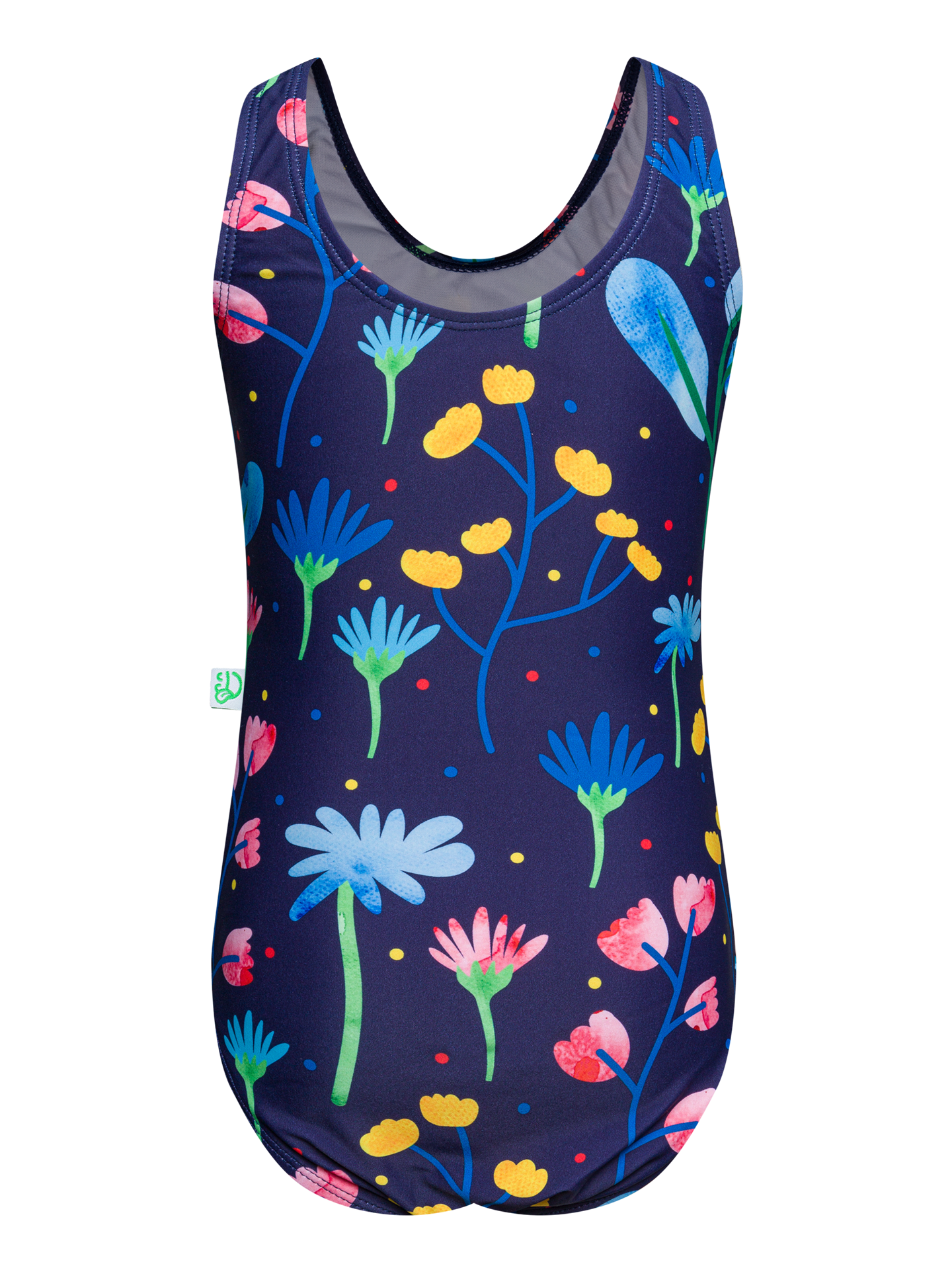 Girls' Swimsuit Aquarelle Flowers