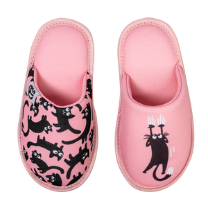 Kids' Slippers Pink Cats