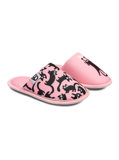 Kids' Slippers Pink Cats