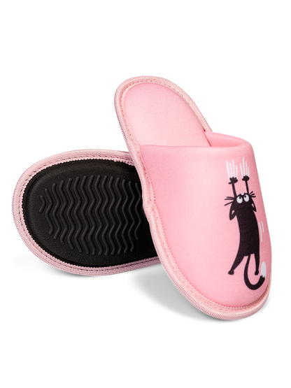 Kids' Slippers Pink Cats