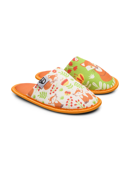 Kids' Slippers Fox & Butterflies