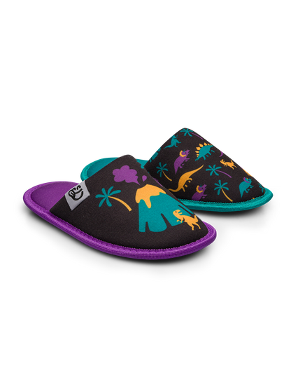 Kids' Slippers Dinos & Volcanos