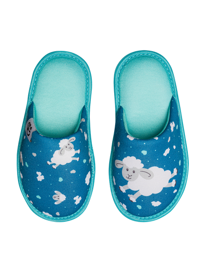 Kids' Slippers Sheep & Clouds