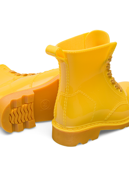 Gold Yellow Kids' Rain Boots