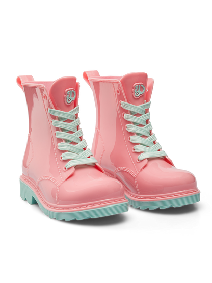 Flamingo Pink Kids' Rain Boots