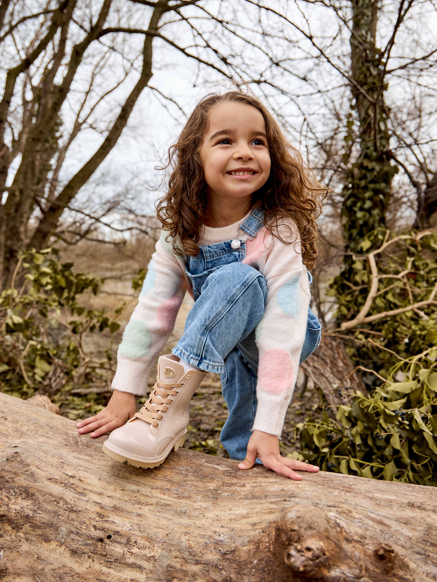 Almond Kids' Rain Boots