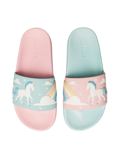 Kids´ Slides Unicorn & Rainbow