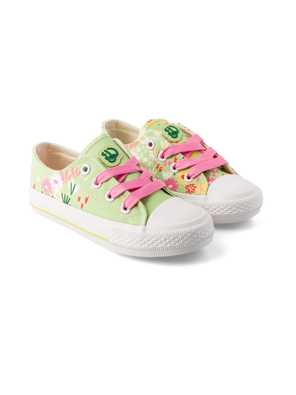 Kids' Canvas Shoes Flower Garden